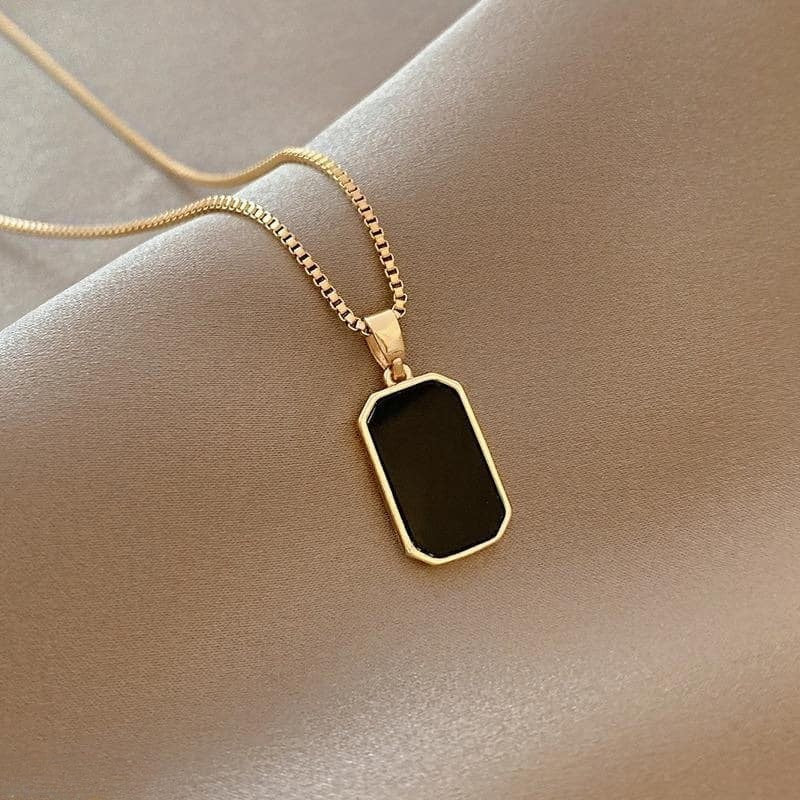 Painted Rectangle Pendant