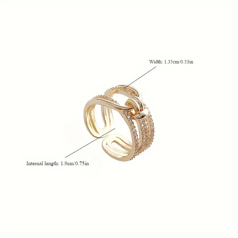 Double-Layer Synthetic Zirconia Ring