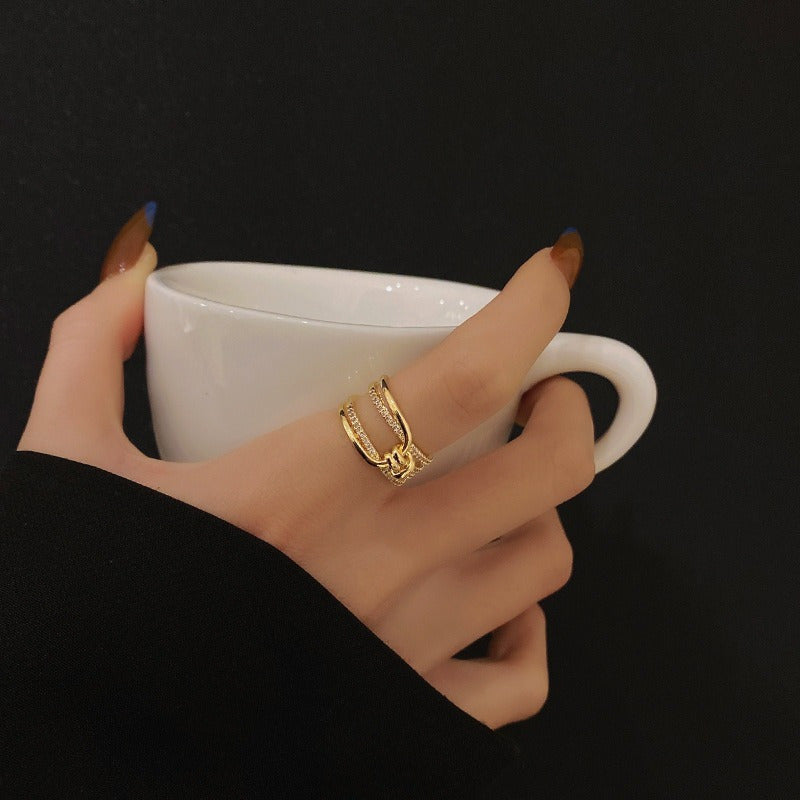 Double-Layer Synthetic Zirconia Ring