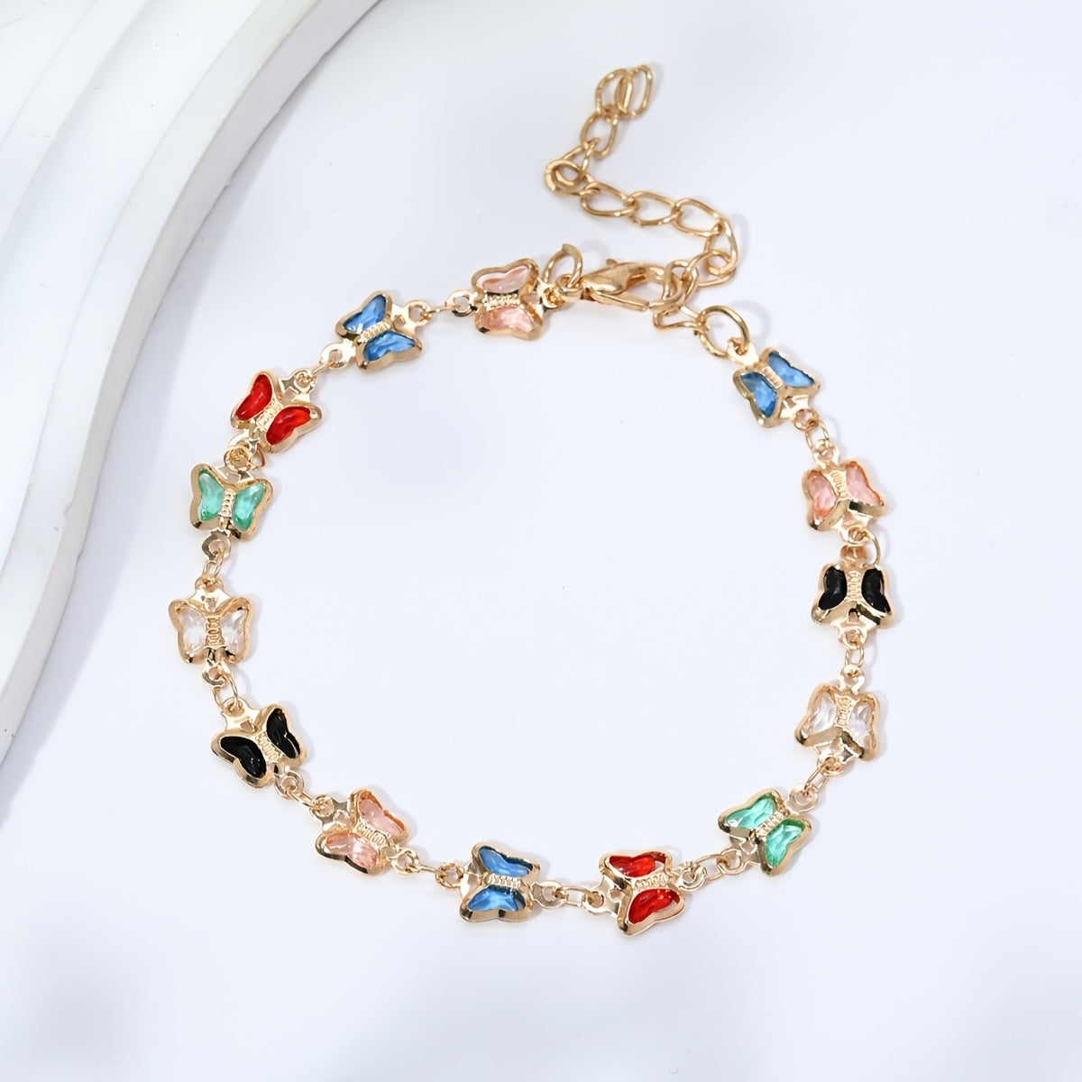 Candy-colored Love Heart Bracelet