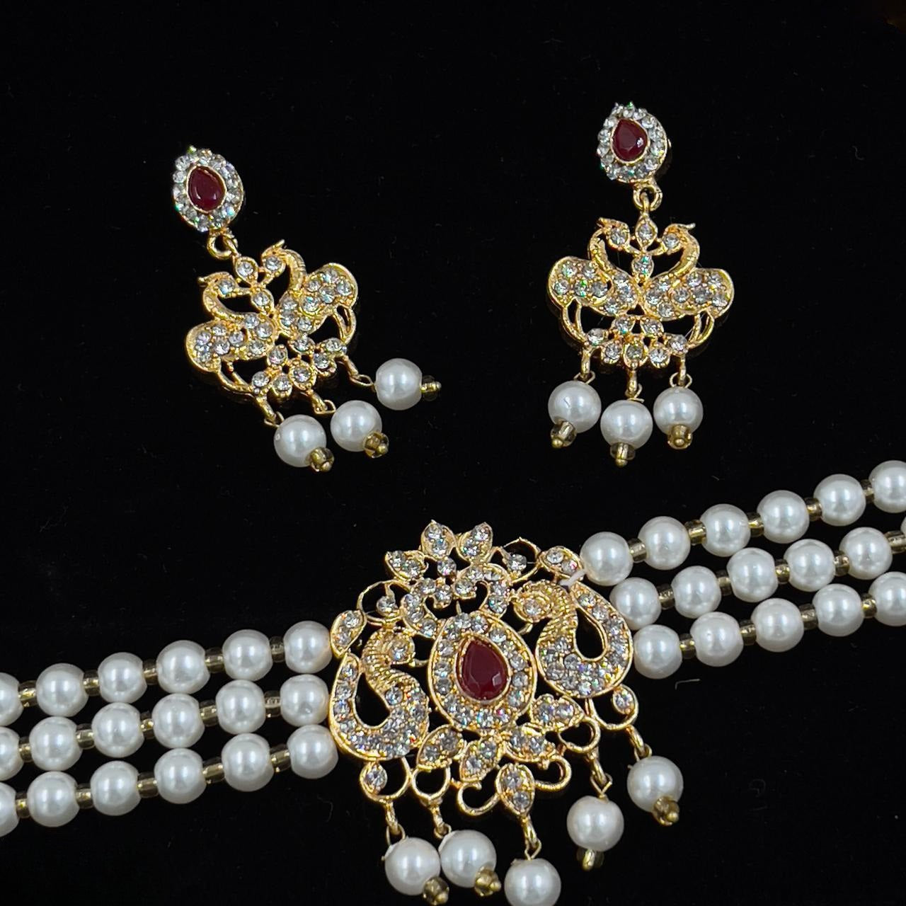 Pear/Flower Choker Set