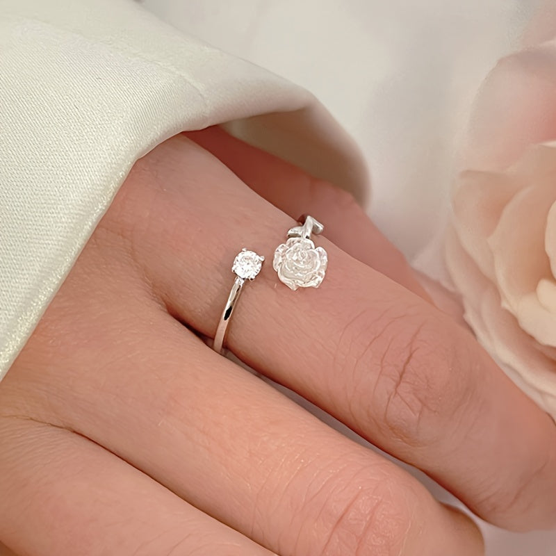 Adjustable High-end Flower Ring