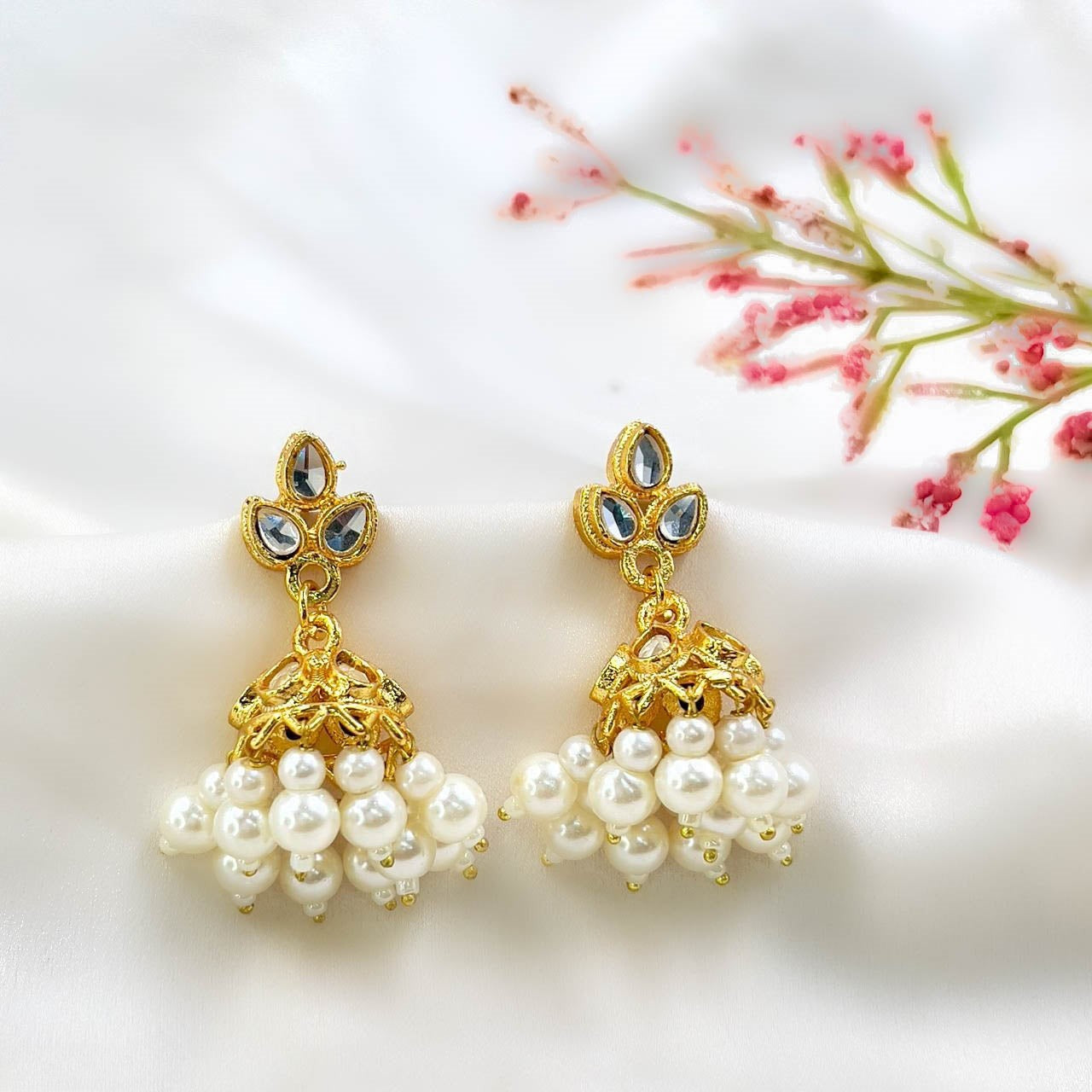 Tear Pearl Drop Jhumki - PEJH