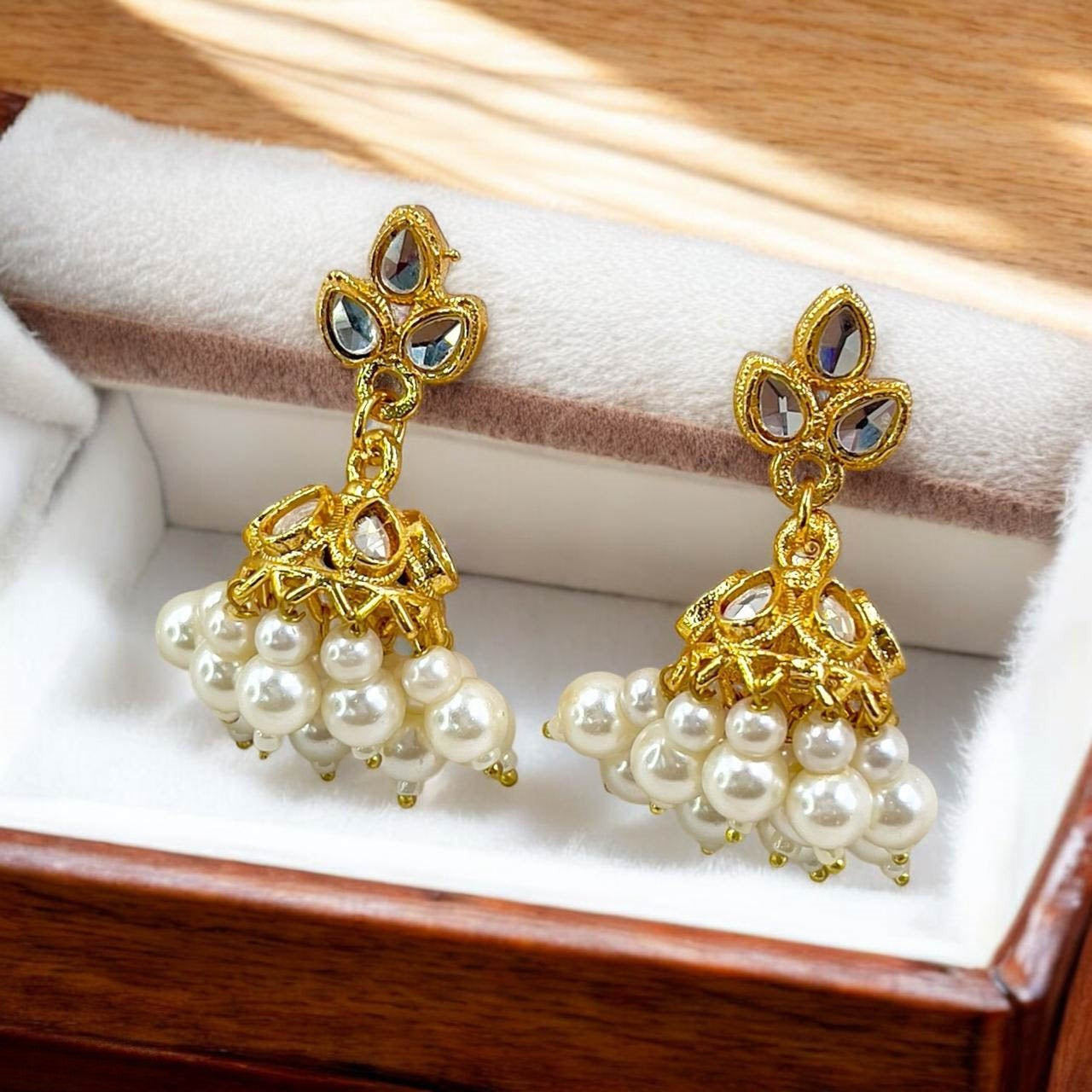 Tear Pearl Drop Jhumki - PEJH
