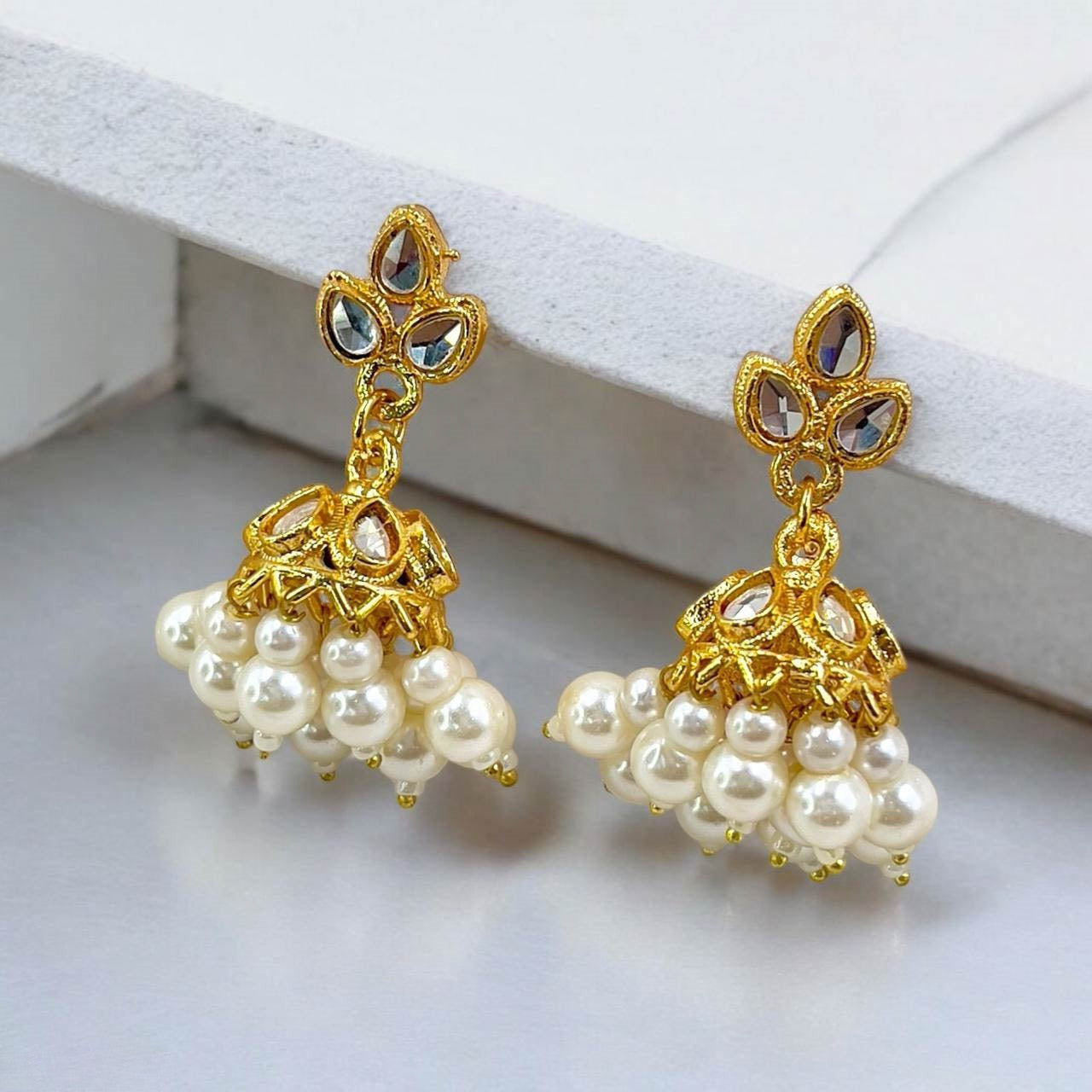Tear Pearl Drop Jhumki - PEJH