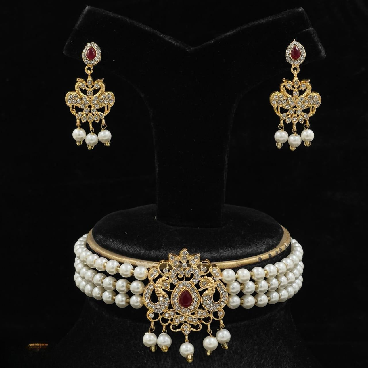 Pear/Flower Choker Set