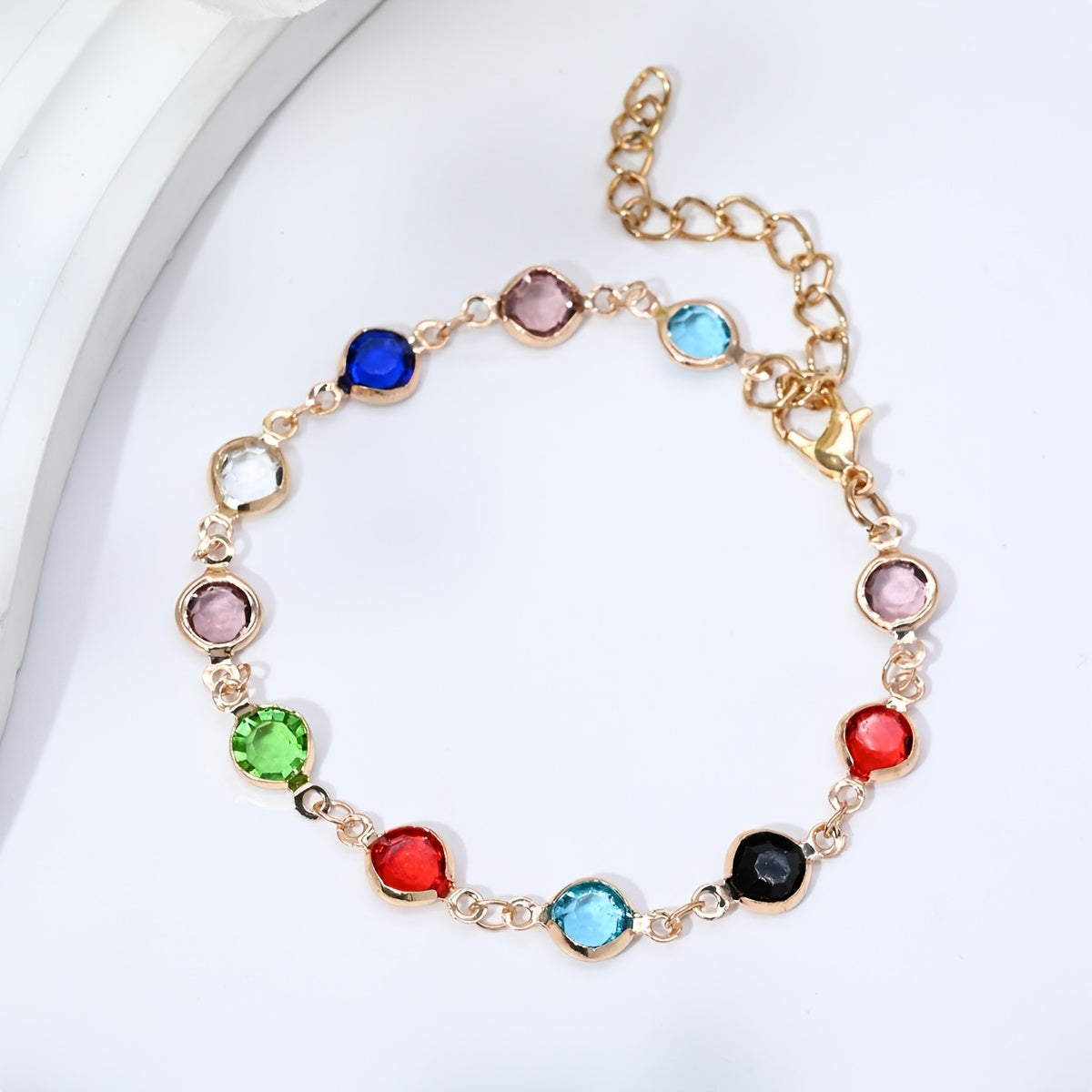 Candy-colored Love Heart Bracelet
