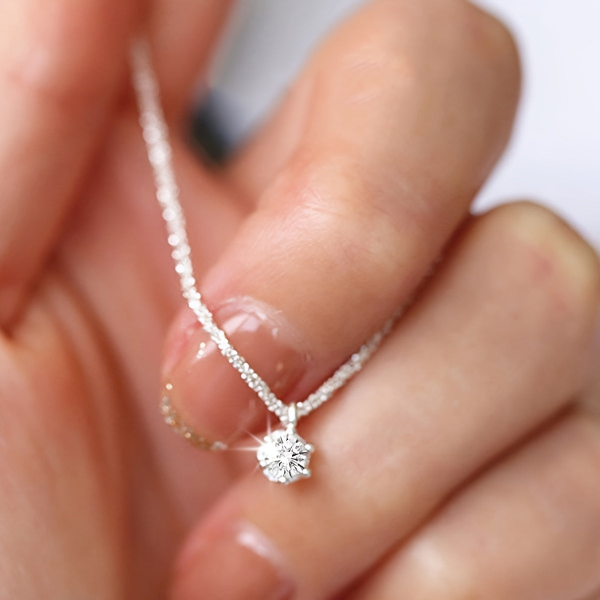 Elegant Sparkling Star Pendant Necklace with Cubic Zirconia