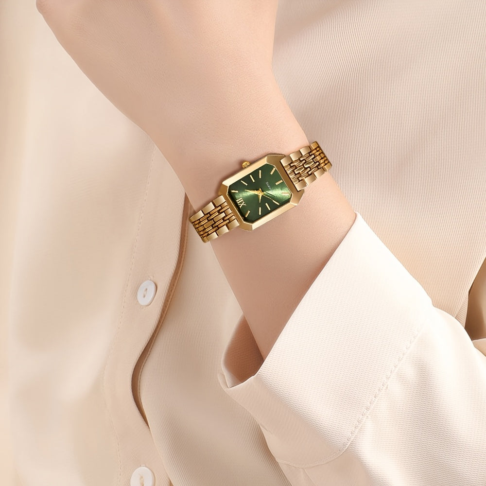 4pcs/1pc Elegant Square Quartz Watch Bracelet