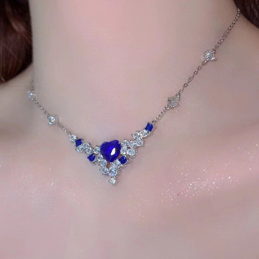 Blue Heart Necklace