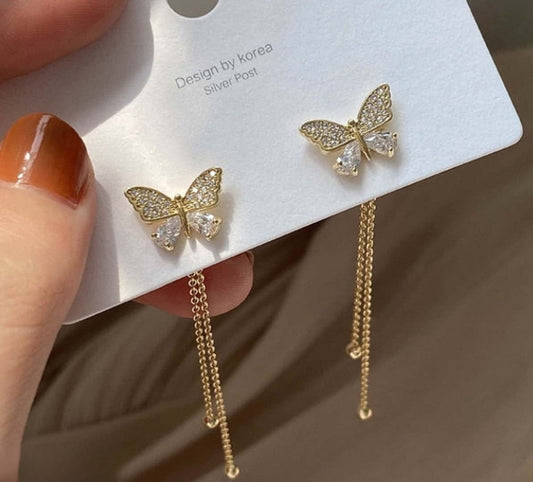 Butterfly Drop Earrings