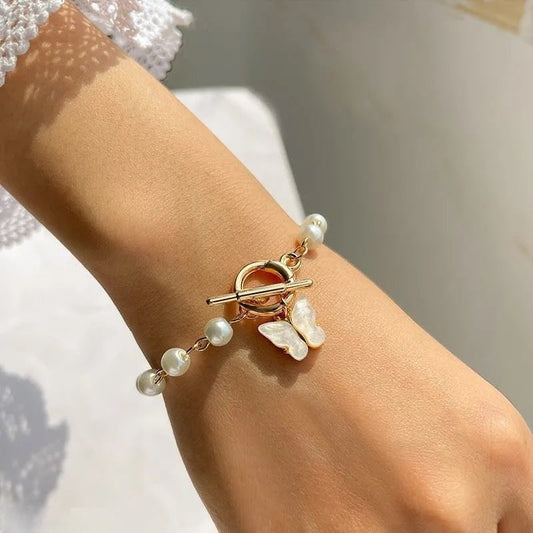 Pearl Butterfly Bracelet