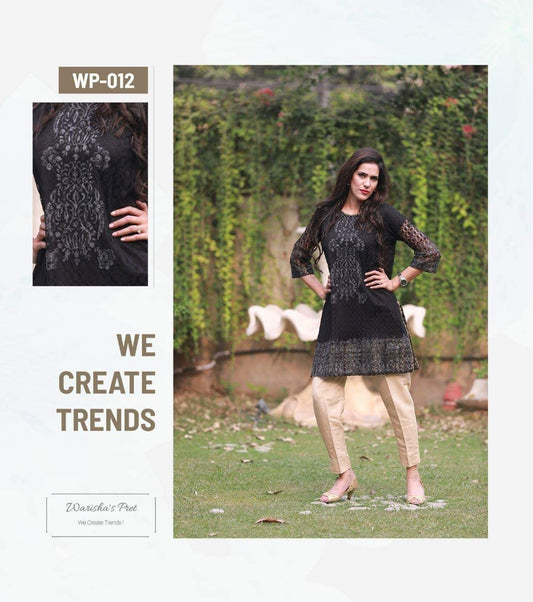 Block-printed Net Eastern dress