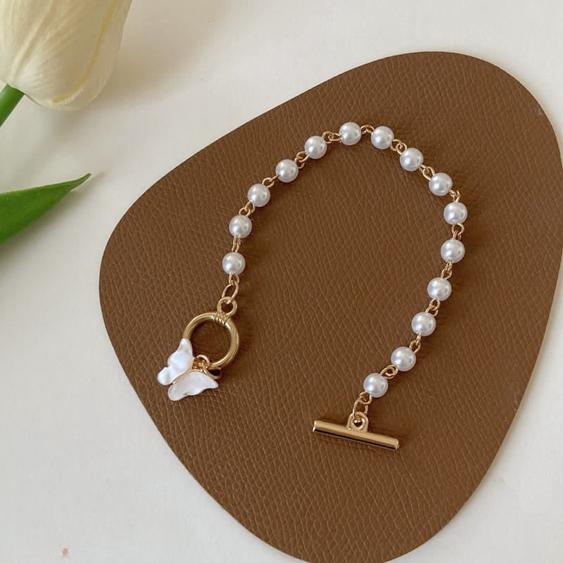 Pearl Butterfly Bracelet