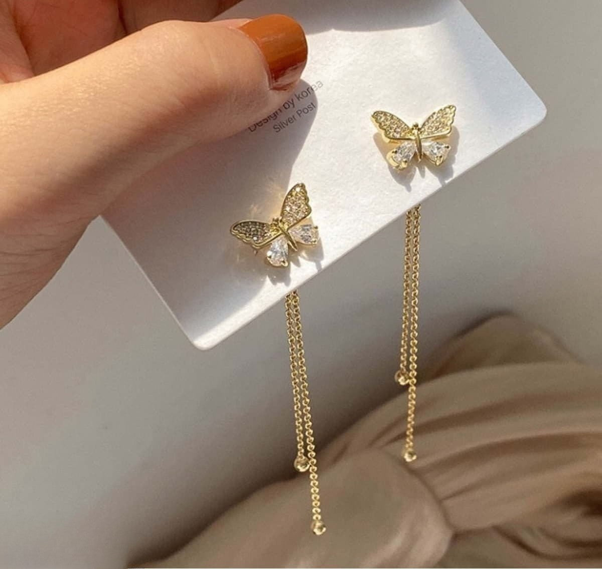 Butterfly Drop Earrings