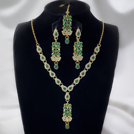 Tear Drop Necklace Set - PNSH