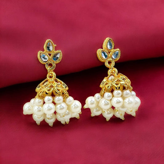 Tear Pearl Drop Jhumki - PEJH